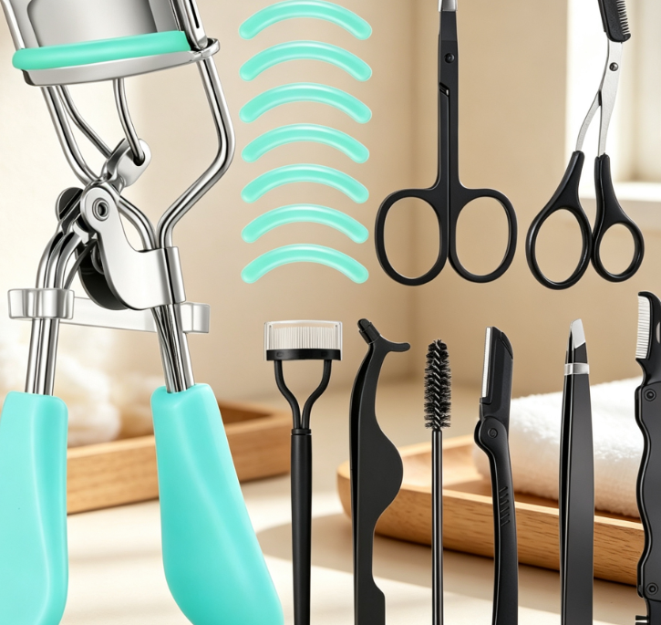 7-Piece Eyebrow Grooming Set (Scissors, Tweezers, Brush) - Image 2