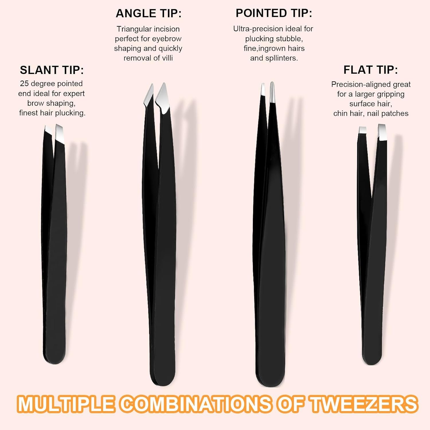 6-in-1 Eyebrow Grooming Set (Scissors, Tweezers, Brush) - Image 2