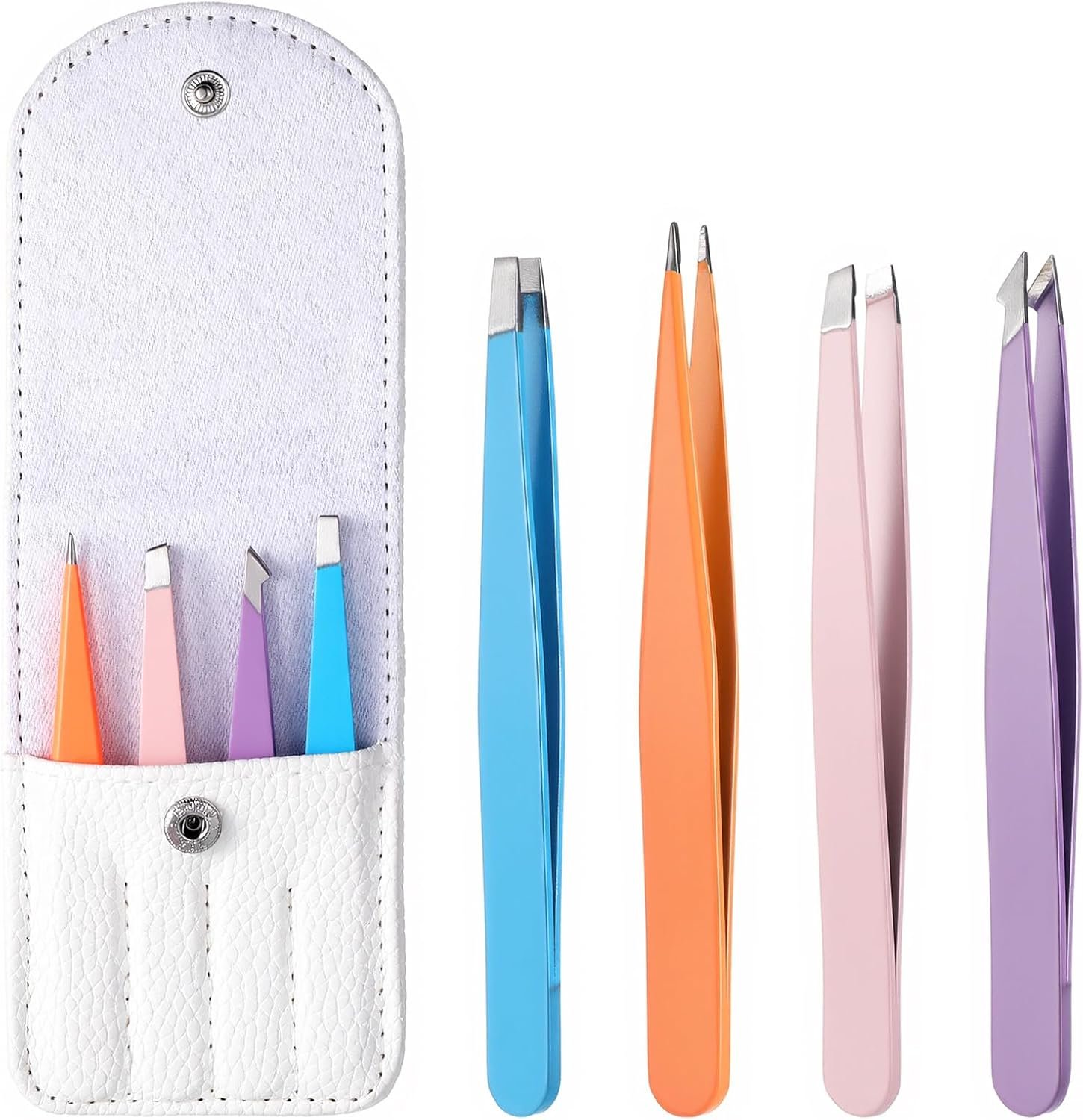 5-in-1 Eyelash Application Tool Set (Tweezers, Clips, Scissors)