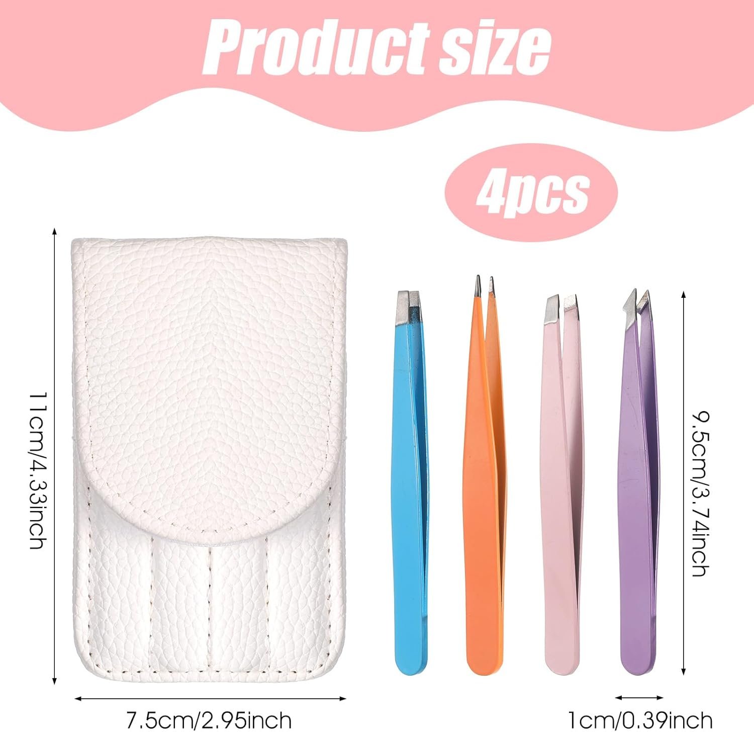 5-in-1 Eyelash Application Tool Set (Tweezers, Clips, Scissors) - Image 2