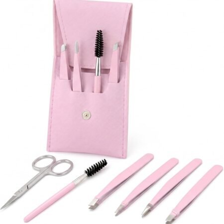 6-in-1 Eyebrow Grooming Set with Brow Pencil Pouch