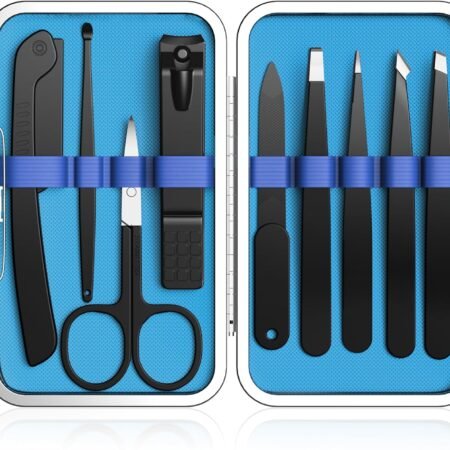 6-in-1 Eyebrow Grooming Set (Scissors, Tweezers, Brush)