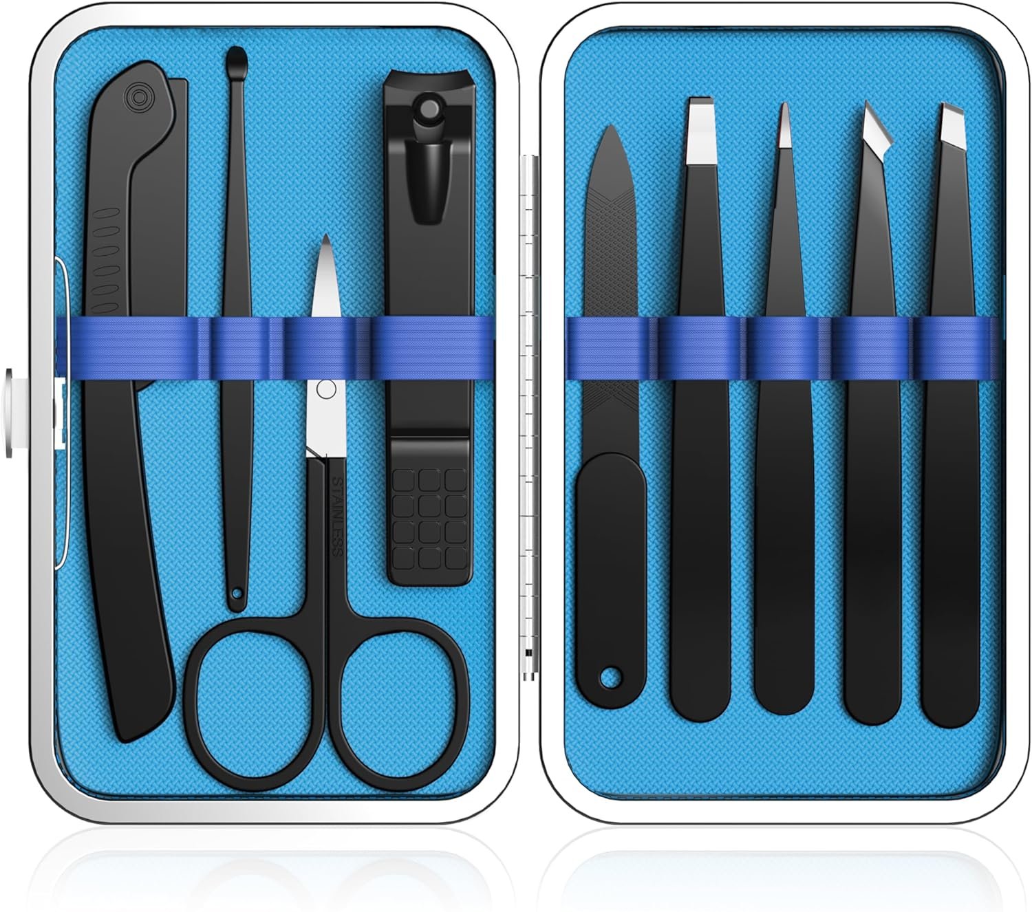 6-in-1 Eyebrow Grooming Set (Scissors, Tweezers, Brush)